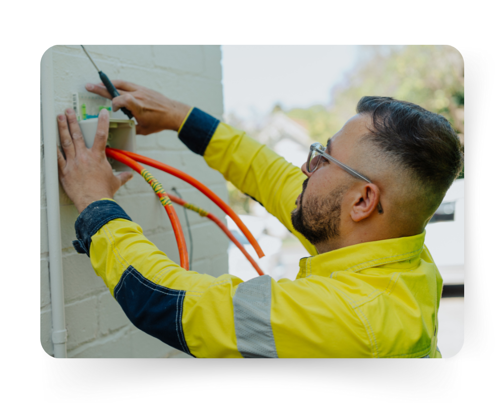 Electrician Installing Electrician Installing