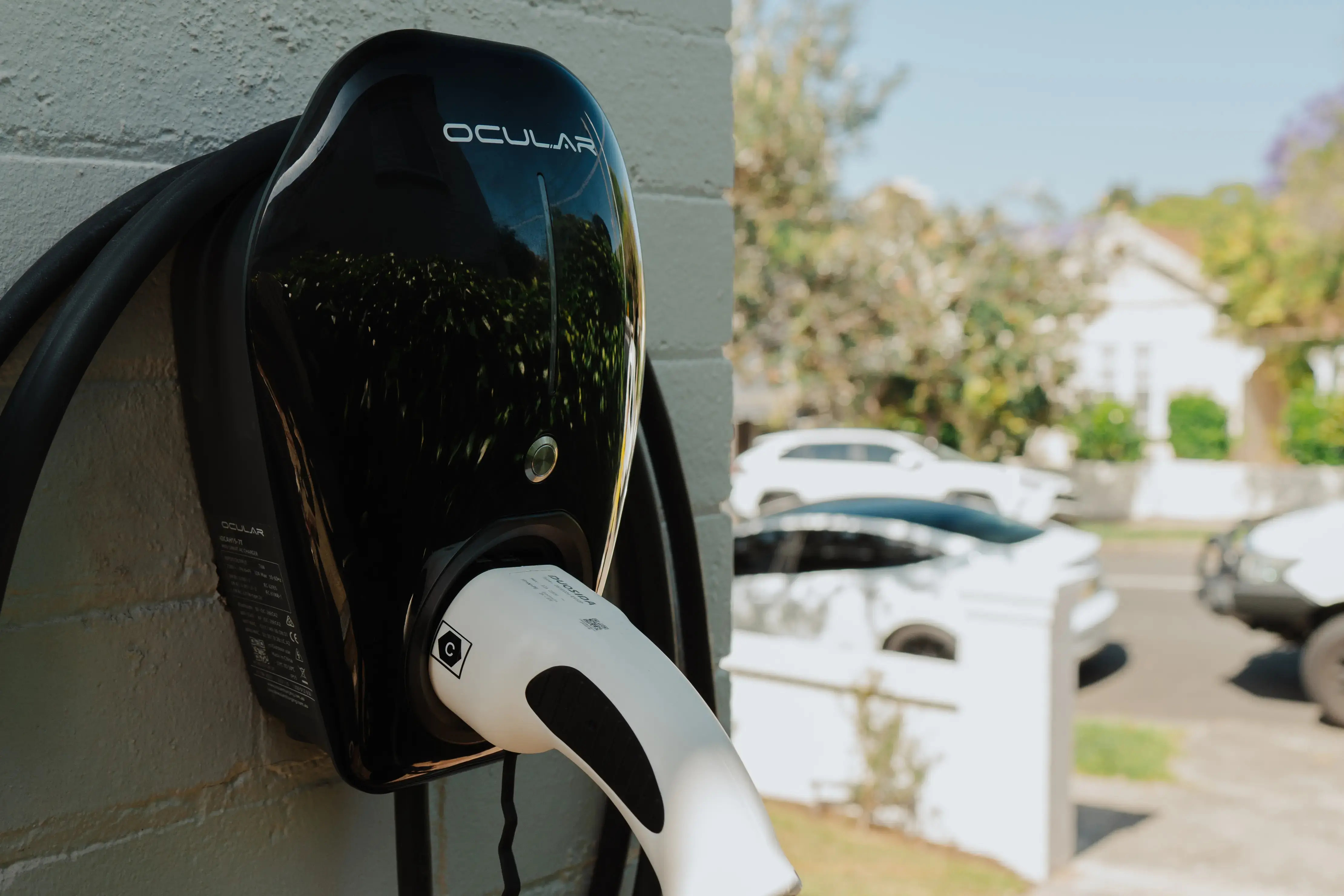 Ocular IQ Home Solar EV Charger installed in home